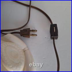 Vintage Atlantic Mold 3 Piece Ceramic Christmas Tree White Gloss & Flocked 18