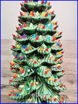 Vintage Atlantic Mold 35 Large Ceramic Christmas Tree With 338 lights