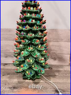 Vintage Atlantic Mold 35 Large Ceramic Christmas Tree With 338 lights