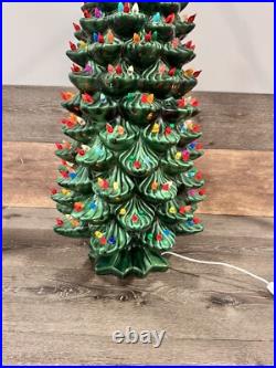 Vintage Atlantic Mold 35 Large Ceramic Christmas Tree With 338 lights