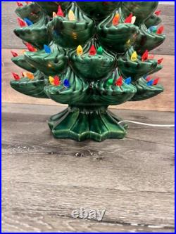 Vintage Atlantic Mold 35 Large Ceramic Christmas Tree With 338 lights