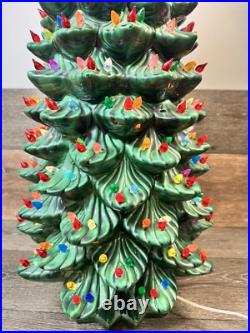 Vintage Atlantic Mold 35 Large Ceramic Christmas Tree With 338 lights