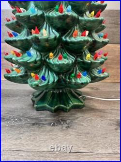 Vintage Atlantic Mold 35 Large Ceramic Christmas Tree With 338 lights