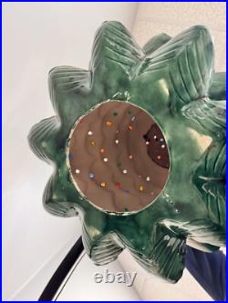 Vintage Atlantic Mold 35 Large Ceramic Christmas Tree With 338 lights