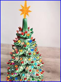 Vintage Atlantic Mold 35 Large Ceramic Christmas Tree With 338 lights