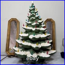 Vintage Atlantic Mold 4 Piece Ceramic Christmas Tree