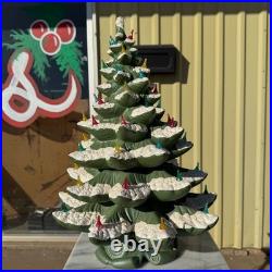 Vintage Atlantic Mold 4 Piece Ceramic Christmas Tree