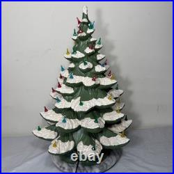 Vintage Atlantic Mold 4 Piece Ceramic Christmas Tree