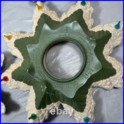 Vintage Atlantic Mold 4 Piece Ceramic Christmas Tree