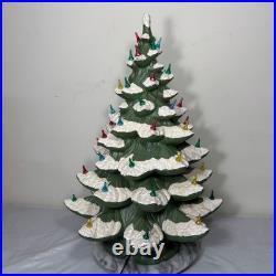 Vintage Atlantic Mold 4 Piece Ceramic Christmas Tree