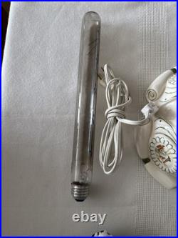 Vintage Atlantic Mold Ceramic Christmas Tree Large Flocked Tons of Lights 20