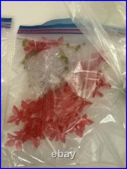 Vintage Atlantic Mold Ceramic Christmas Tree Large Flocked Tons of Lights 20