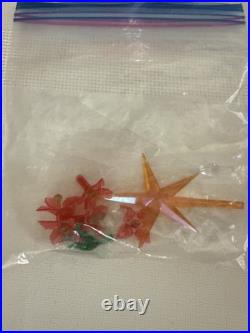 Vintage Atlantic Mold Ceramic Christmas Tree Large Flocked Tons of Lights 20