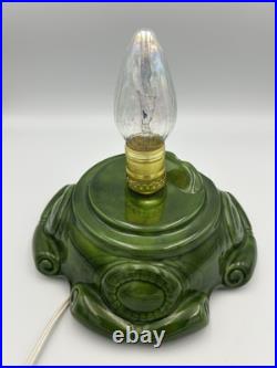 Vintage Atlantic Mold Ceramic Christmas Tree With Base Lighted 16