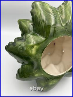 Vintage Atlantic Mold Ceramic Christmas Tree With Base Lighted 16