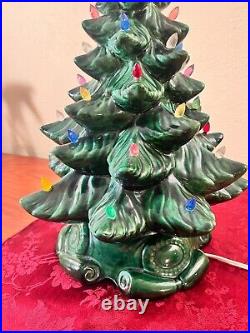 Vintage Atlantic Mold Ceramic Holiday Christmas Tree Star 18 Hand Crafted