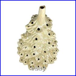 Vintage Atlantic Mold Ceramic Light Christmas Tree 17White Pearl No Base Read\uD83D\uDC47