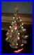 Vintage Atlantic Mold Ceramic Lighted Christmas Tree with 250+ peg lights