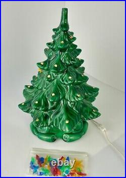 Vintage Atlantic Mold Christmas Tree 1970's 17 inches