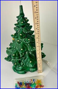 Vintage Atlantic Mold Christmas Tree 1970's 17 inches