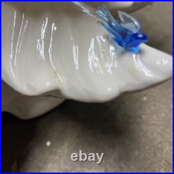 Vintage Atlantic Mold Co White Ceramic Bird Light-up Christmas Tree WithBase 24 in