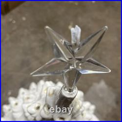 Vintage Atlantic Mold Co White Ceramic Bird Light-up Christmas Tree WithBase 24 in