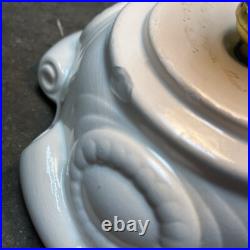 Vintage Atlantic Mold Co White Ceramic Bird Light-up Christmas Tree WithBase 24 in