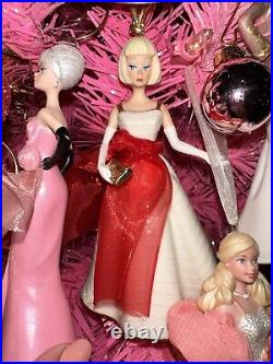 Vintage Barbie 2003, 2004, and 2005 Lenox Holiday Christmas Tree Ornaments