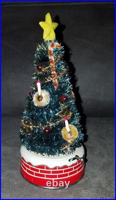 Vintage Battery Operated Blinking Christmas Tree