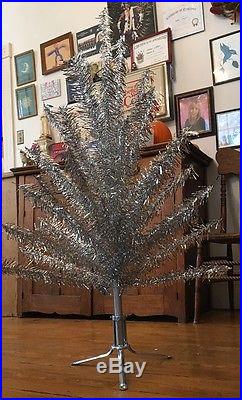 Vintage Bellastra 4' Artificial Silver Christmas Tree (Xmas) with Original Box