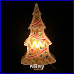 Vintage Blow Mold Christmas Gingerbread Tree Don Featherstone HTF Union