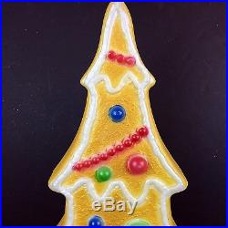 Vintage Blow Mold Christmas Gingerbread Tree Don Featherstone HTF Union