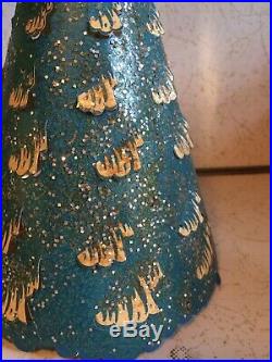 Vintage Blue Merrie Merrie XM Christmas Tree Econolite Roto Vue Motion Lamp