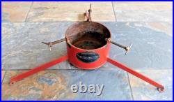 Vintage Bowlings Last Stand Christmas Tree Stand 8 3/4 Wide X 6 High