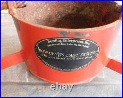 Vintage Bowlings Last Stand Christmas Tree Stand 8 3/4 Wide X 6 High