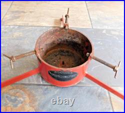 Vintage Bowlings Last Stand Christmas Tree Stand 8 3/4 Wide X 6 High