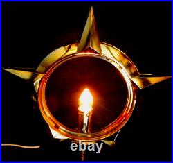 Vintage Bradford Celestial GOLD Christmas Tree Motion Topper Star 1960's Lot 2 Vintage Bradford Celestial GOLD Christmas Tree Motion Topper Star 1960's Lot 2