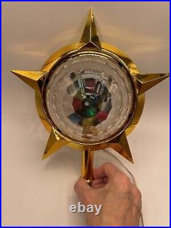 Vintage Bradford Celestial Moons Christmas Tree Topper Motion Star Xmas Ornament