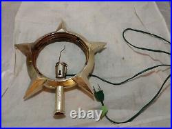 Vintage Bradford Celestial Star Christmas Rotating Tree Topper AS IS AS PICTURED