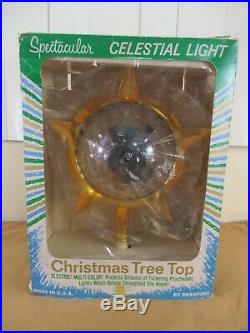 Vintage Bradford Celestial Star Christmas Tree Topper in Original Box (a)
