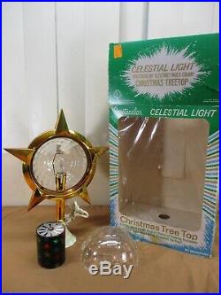 Vintage Bradford Celestial Star Christmas Tree Topper in Original Box (b)