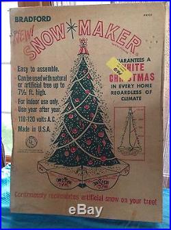 Vintage Bradford Christmas Tree Snow Maker Rare