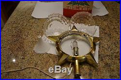 Vintage Bradford Gold Celestial Star Christmas Tree Topper FOR PARTS ONLY Works
