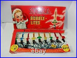 Vintage Bubble Lights Set # 509 Christmas Tree Lights 1940s with Box
