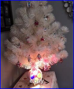 Vintage Bullet Shaped Color Wheel, Glass Lens, Aluminum Christmas Tree, Prisma