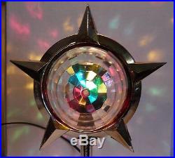 Vintage CELESTIAL Motion LIGHT Christmas Tree Top Working Electric Decoration