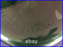 Vintage CHRISTMAS TREE STAND Bulach Switzerland Green Glass