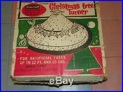 Vintage CHRISTMAS Tree Turner by Penet-Ray-WITH SANTA -SUPER RARE-1960'S-MUSICAL