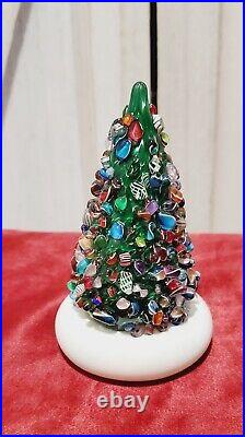 Vintage Cape Cod Glass Works Art Glass Christmas Tree 4 X 2.5