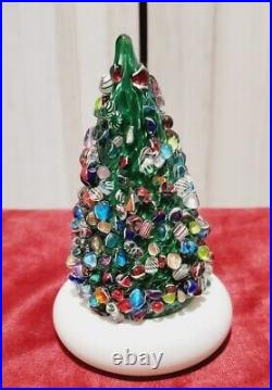 Vintage Cape Cod Glass Works Art Glass Christmas Tree 4 X 2.5